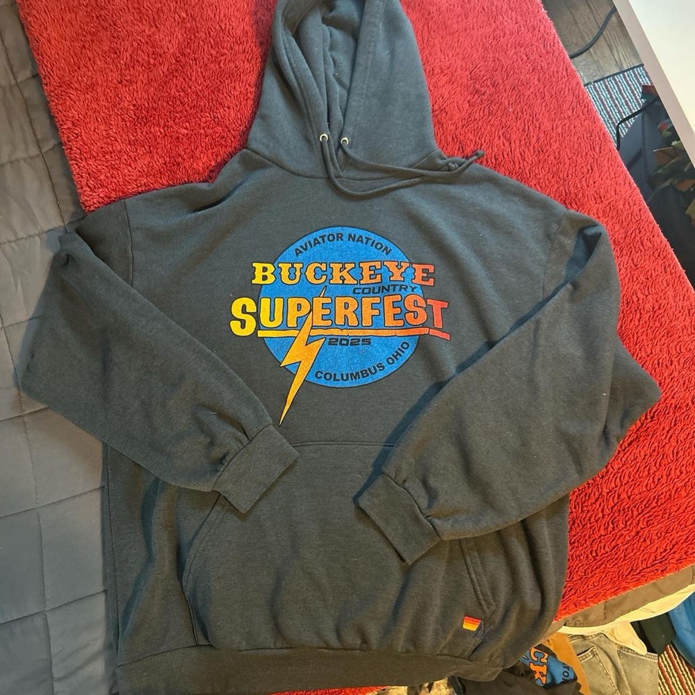 Aviator Nation Gray Hoodie Cozy Casual Style